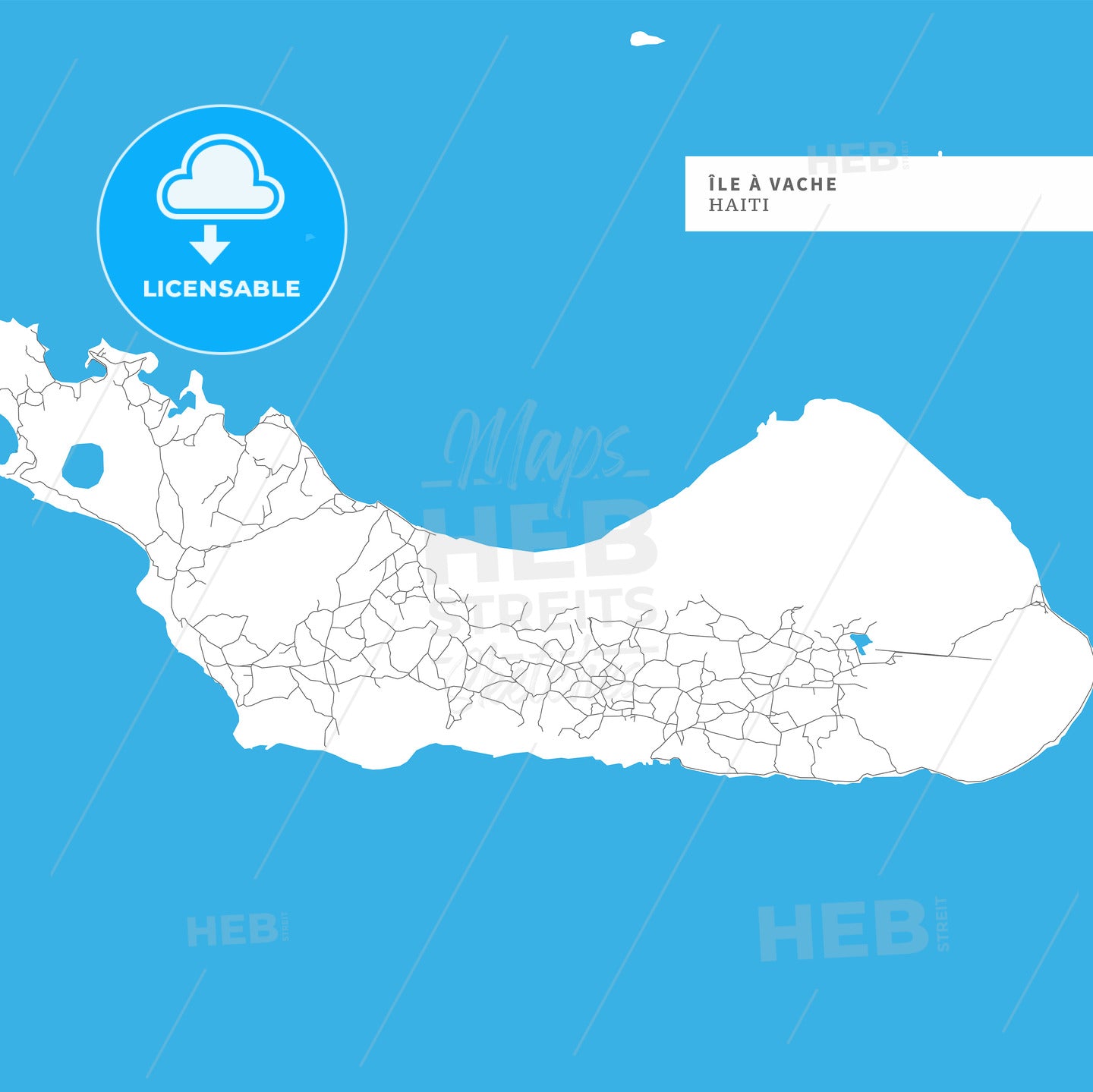 Map of Ile a Vache Island
