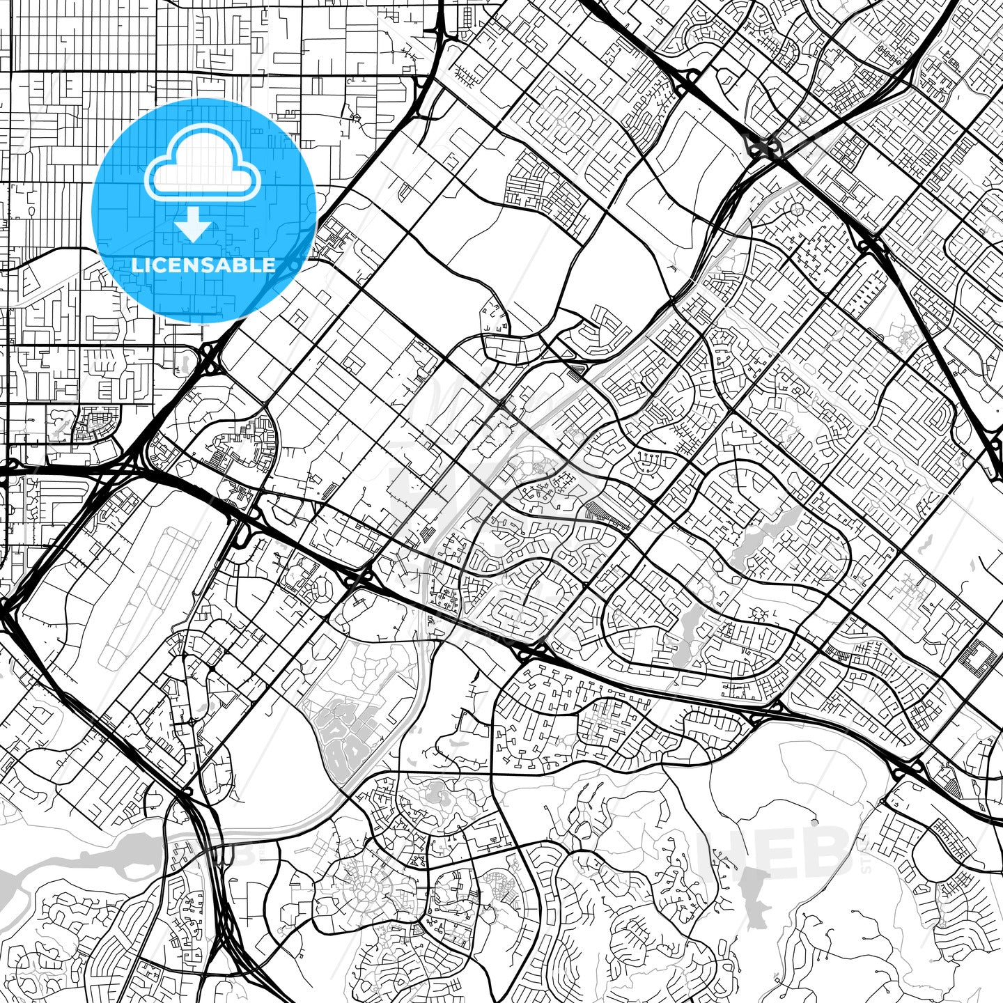 Map of Irvine, California