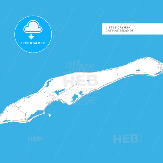 Map of Little Cayman Island