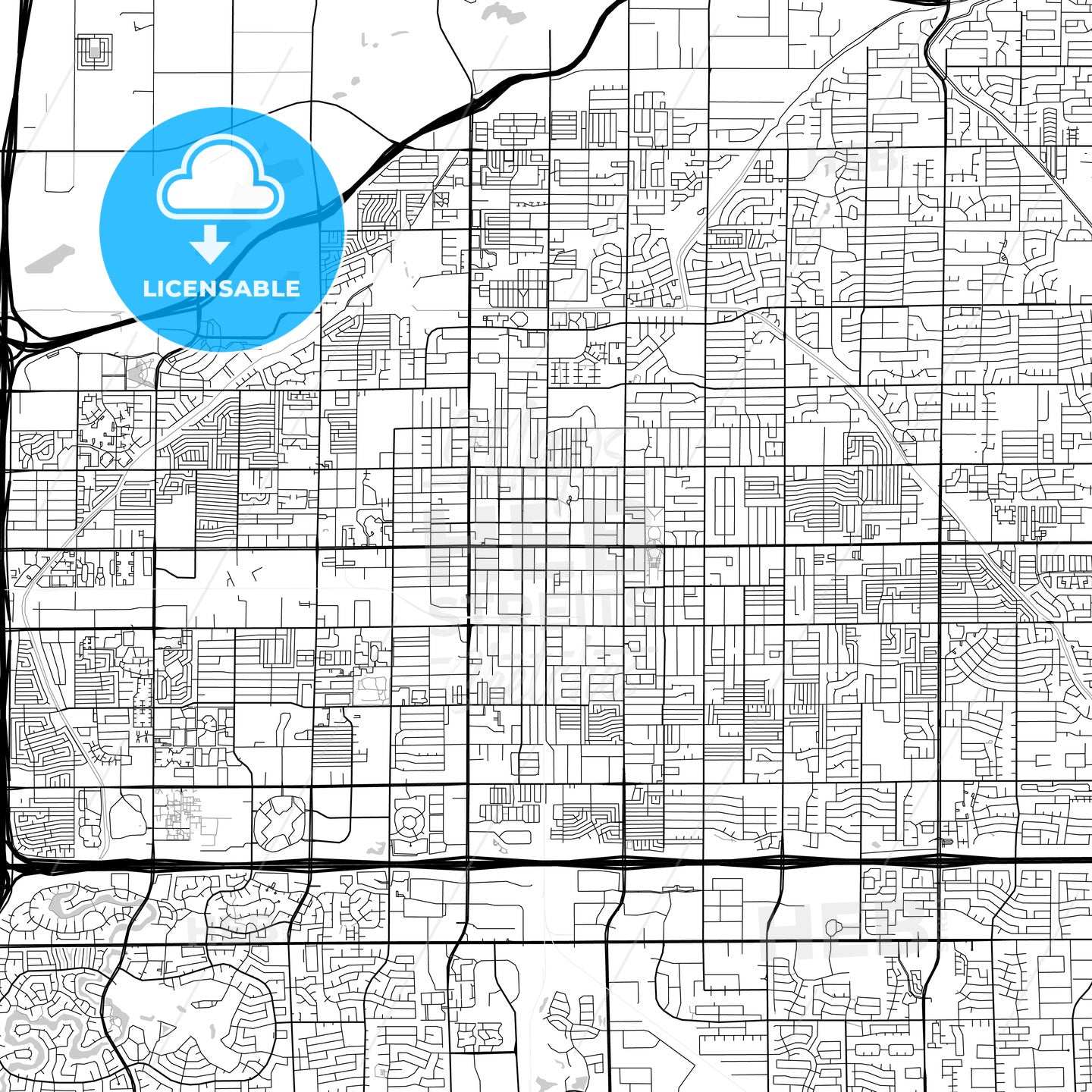 Map of Mesa, Arizona