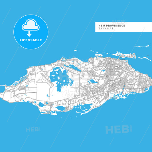 Map of New Providence Island