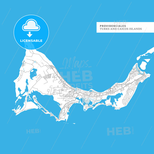 Map of Providenciales Island