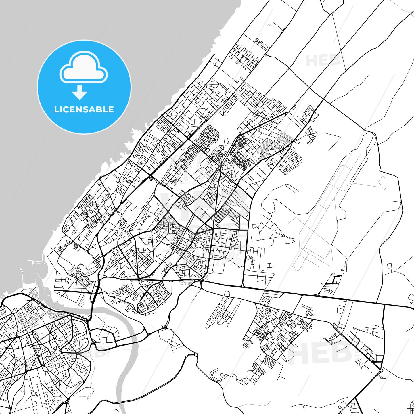 Map Of Salé, Rabat-Salé-Kénitra, Morocco – HEBSTREITS