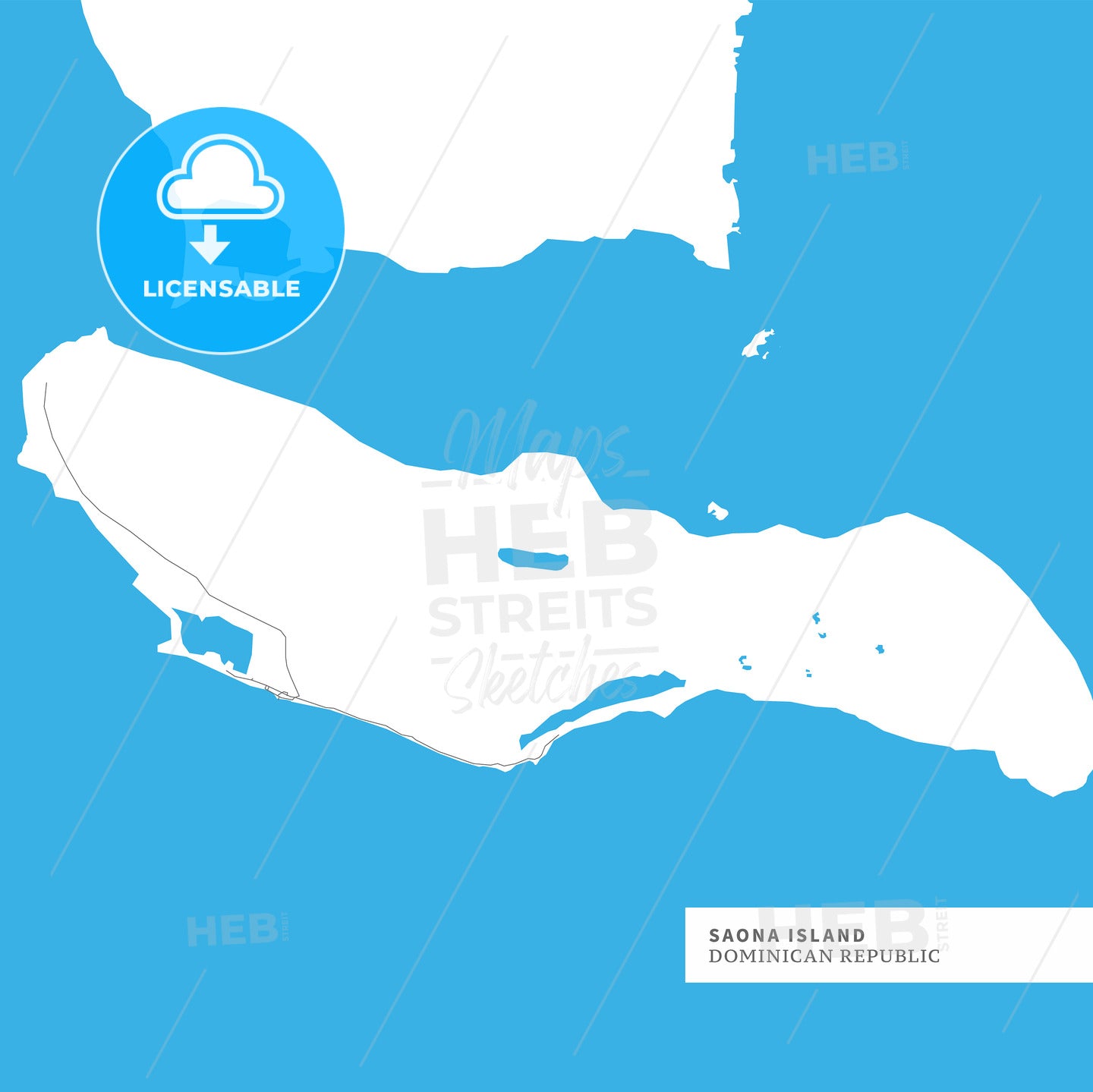 Map of Saona Island