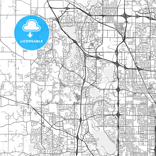 Maple Grove, Minnesota - Area Map - Light