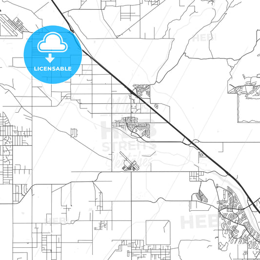 Marana, Arizona - Area Map - Light