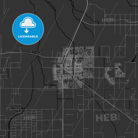 Maricopa, Arizona - Area Map - Dark