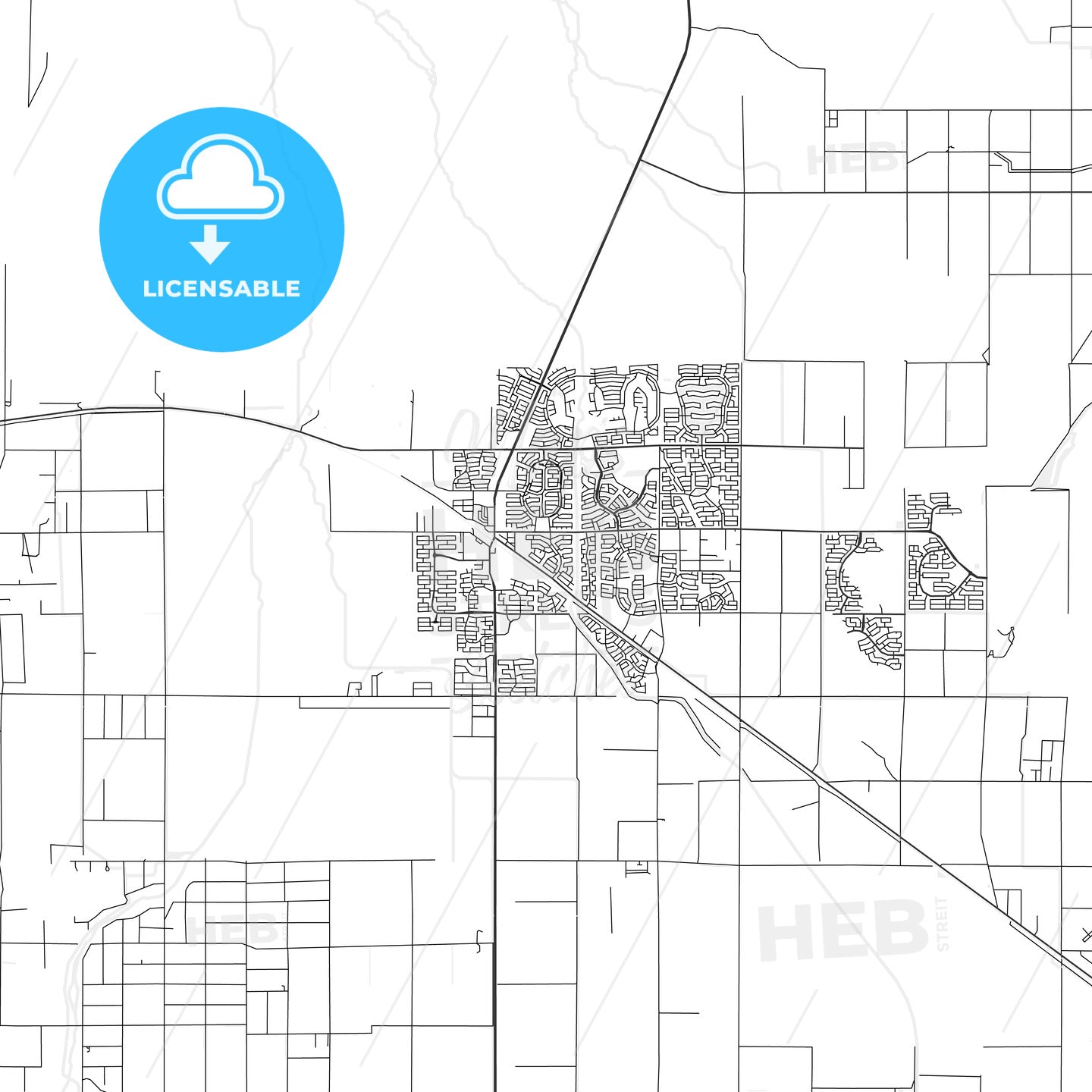 Maricopa, Arizona - Area Map - Light