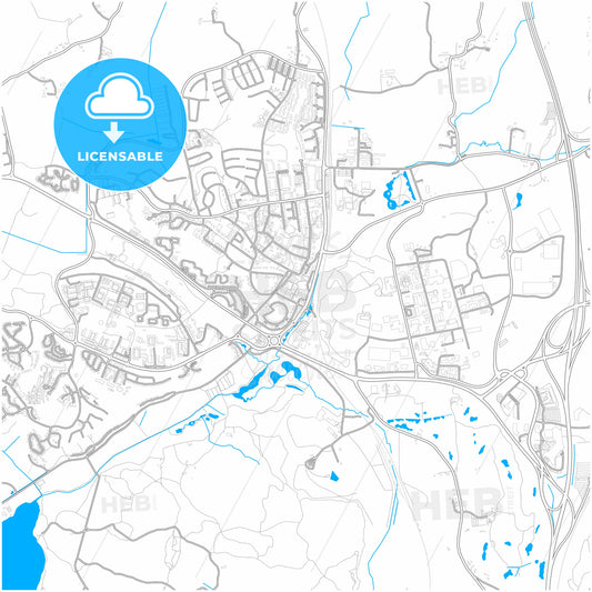 Märsta, Sweden, city map with high quality roads.