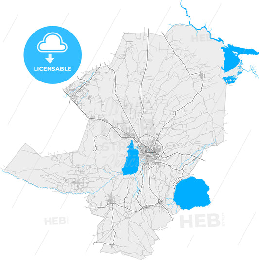 Masaya, Masaya, Nicaragua, high quality vector map