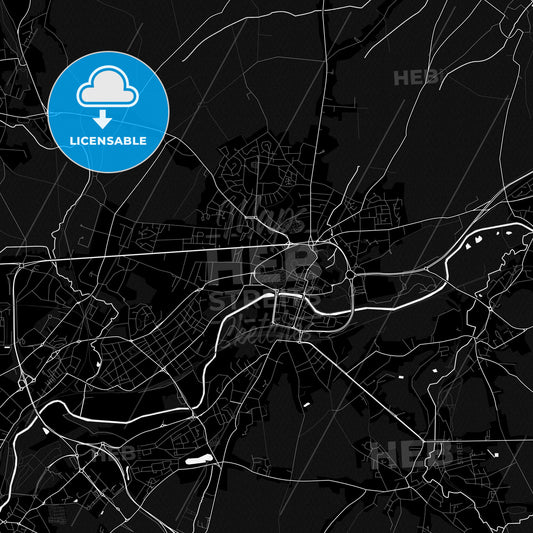 Maubeuge, France PDF map