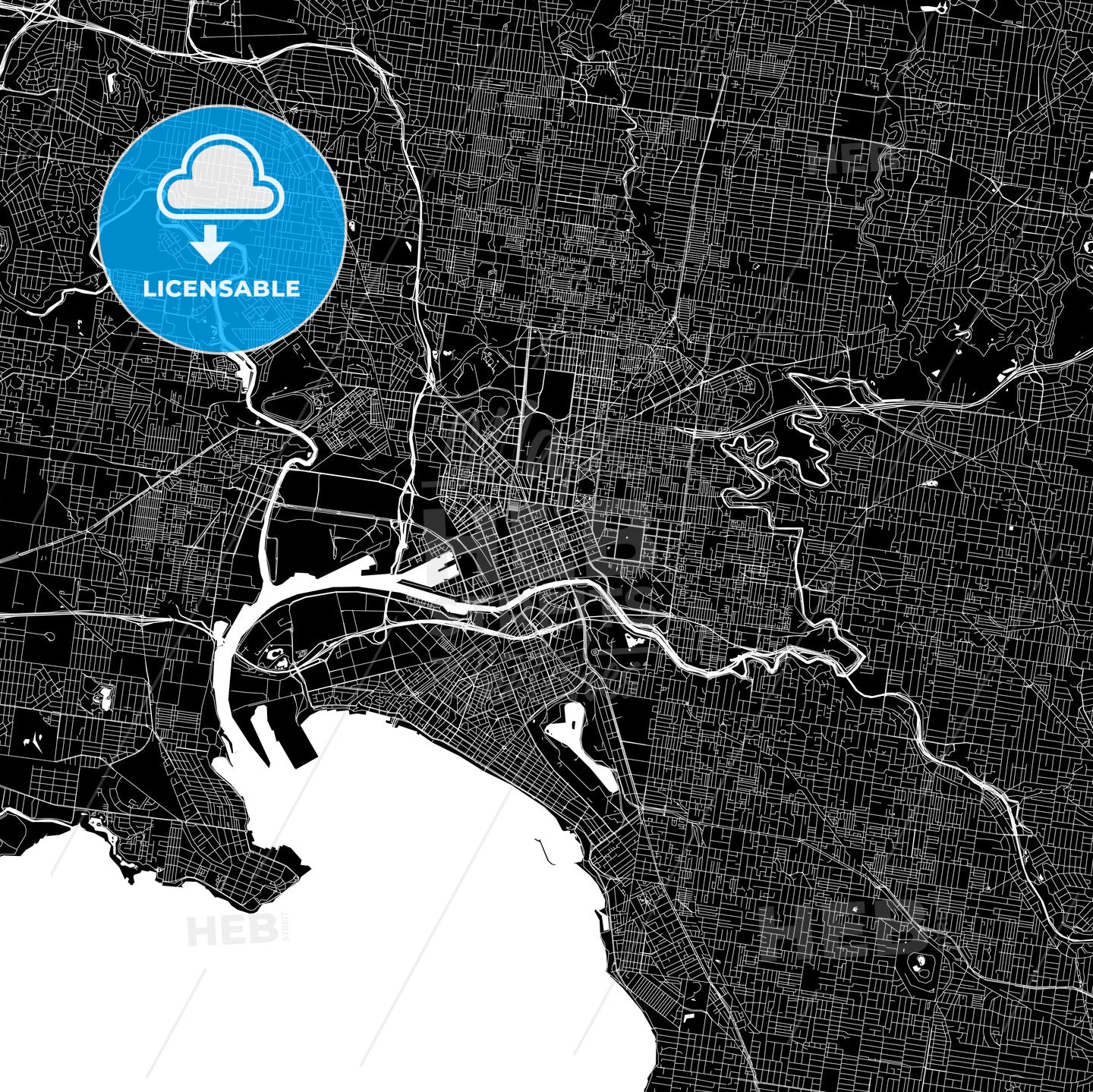 Melbourne Australia map