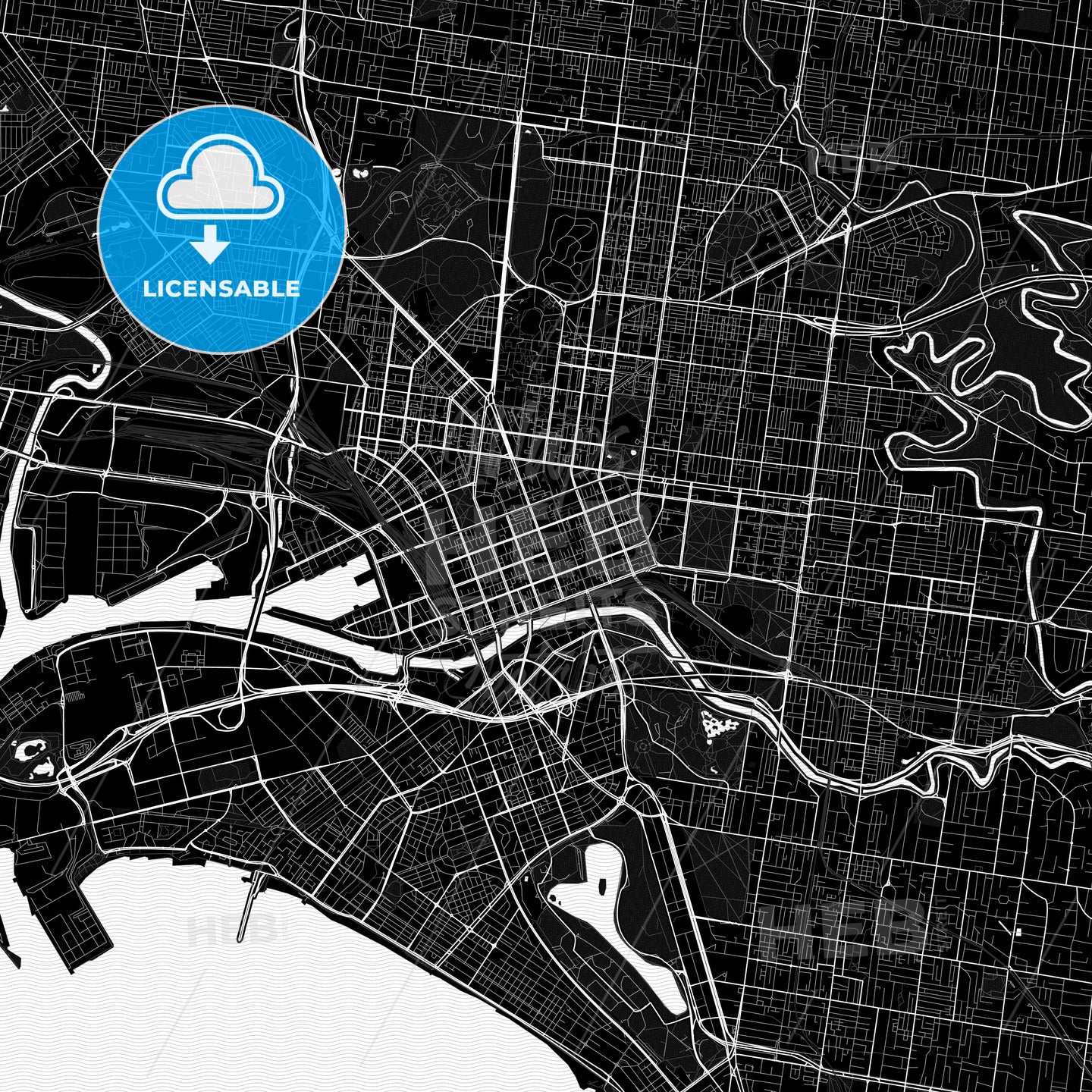 Melbourne, Australia PDF map