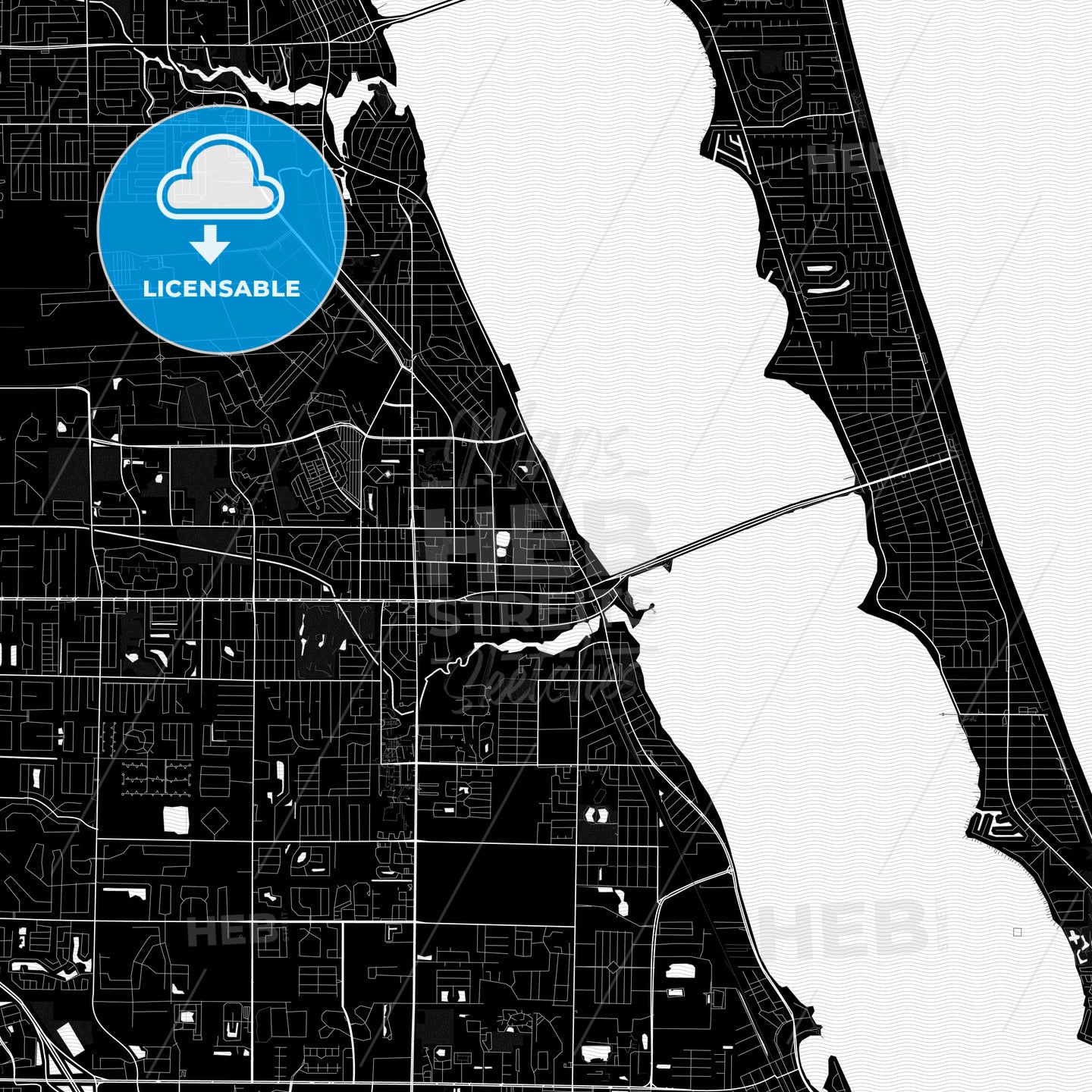 Melbourne, Florida, United States, PDF map
