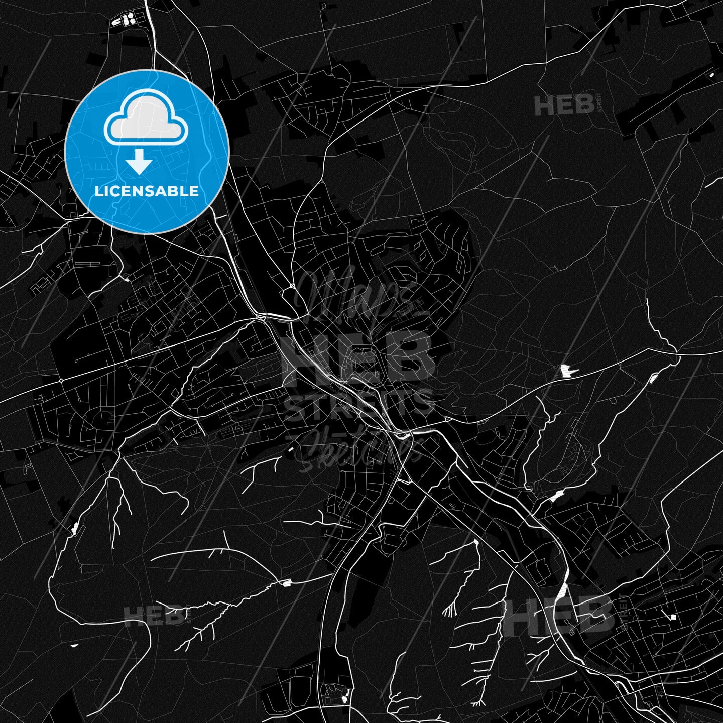 Menden (Sauerland), Germany PDF map