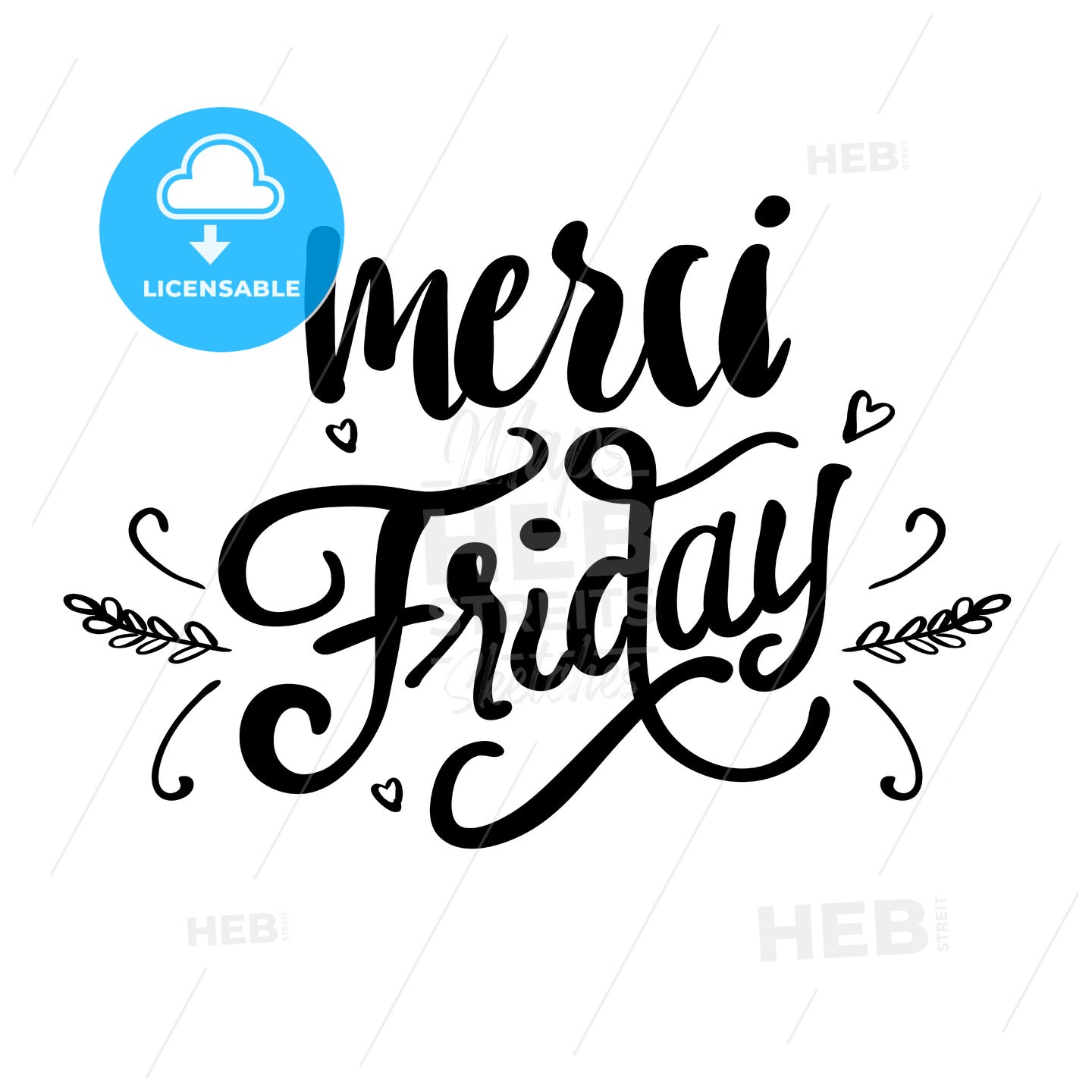 Merci Friday – instant download