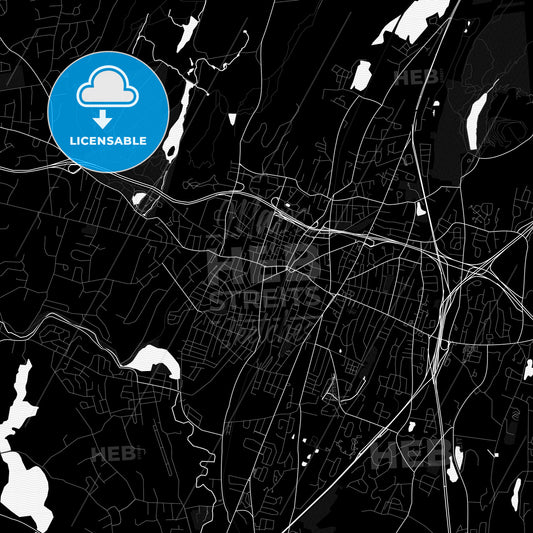 Meriden, Connecticut, United States, PDF map