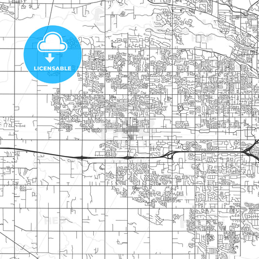 Meridian, Idaho - Area Map - Light