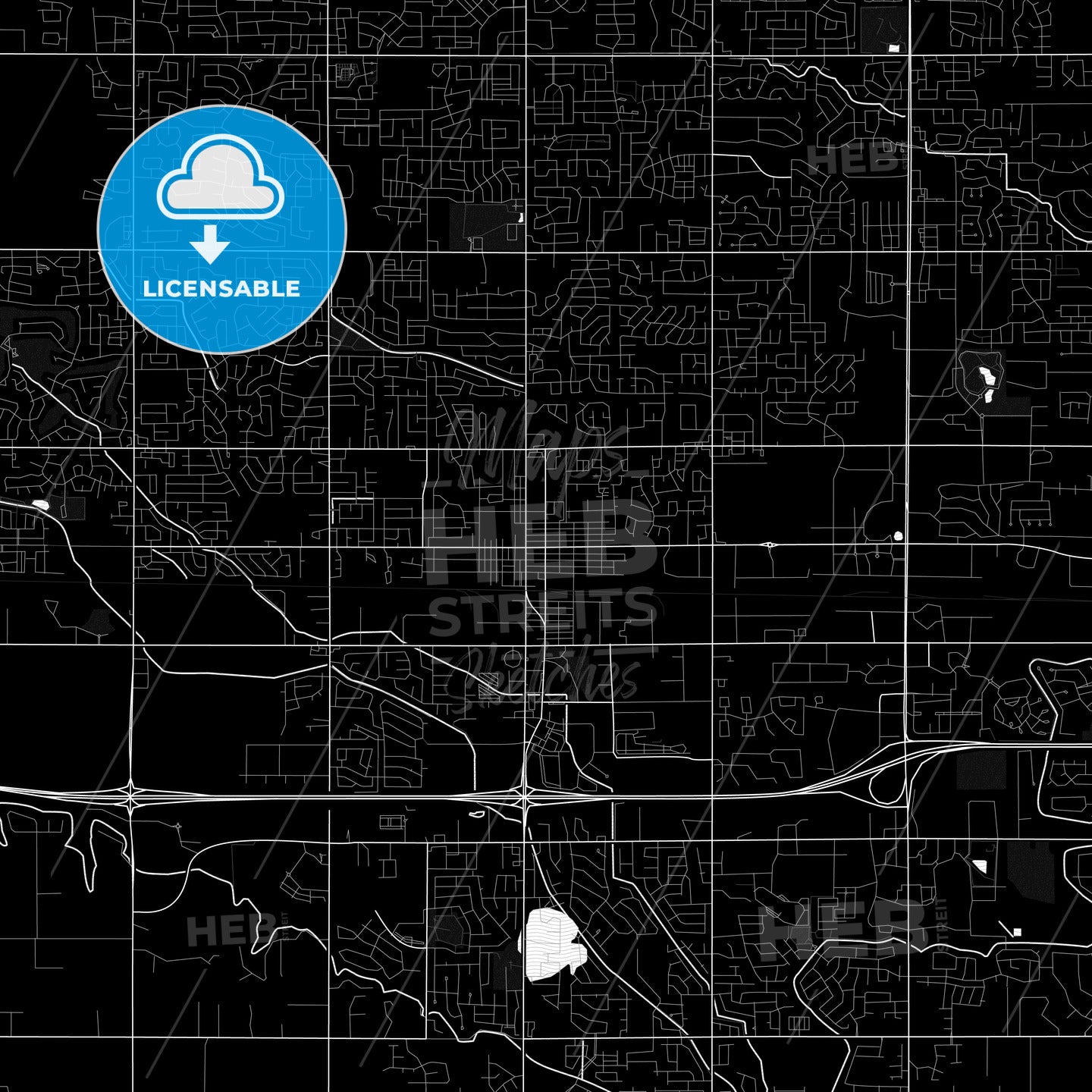 Meridian, Idaho, United States, PDF map