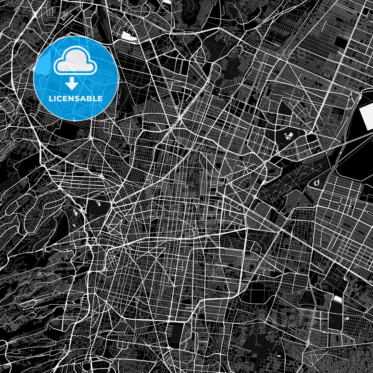 Mexico City, Mexico PDF map