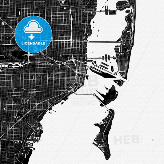 Miami, Florida, United States, PDF map
