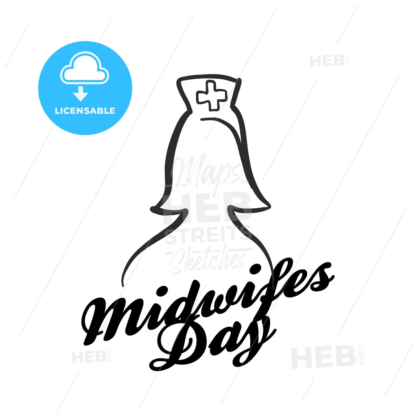 Midwifes day icon – instant download