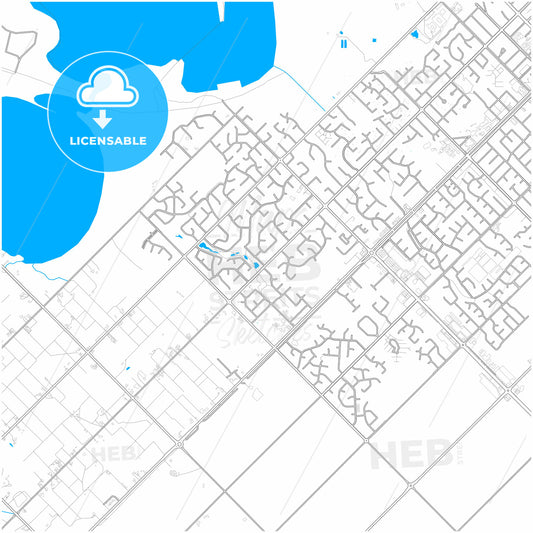 Mildura–Wentworth, New South Wales, Australia, city map with high quality roads.