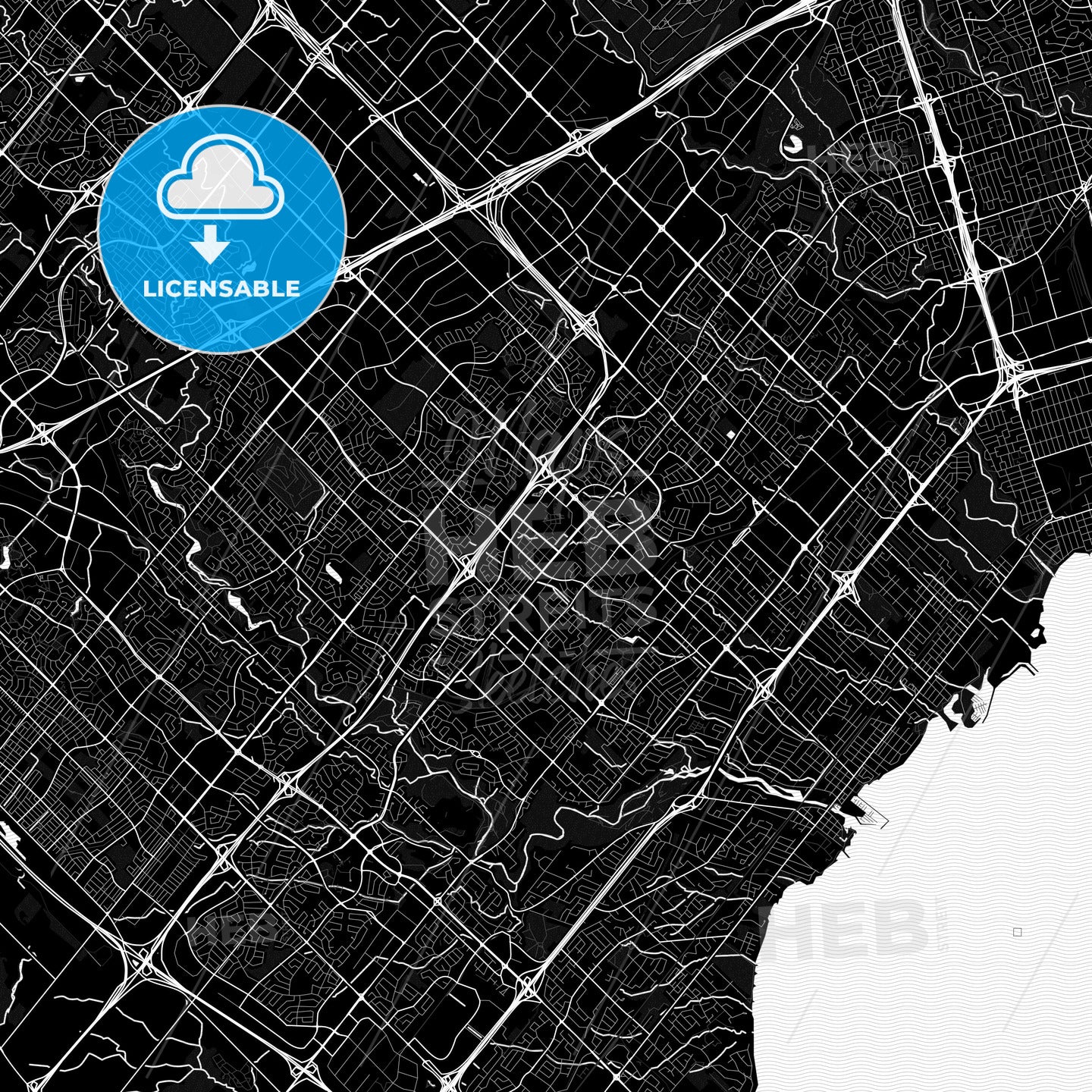 Mississauga, Canada PDF map