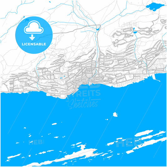 Molde, Møre og Romsdal, Norway, city map with high quality roads.
