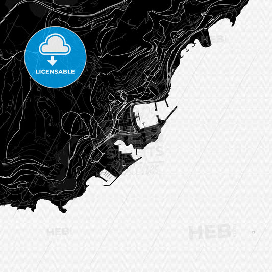 Monaco-Ville, Monaco PDF map