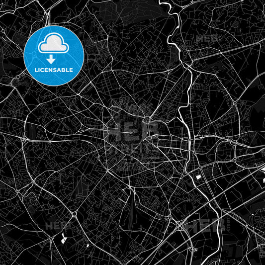 Montpellier, France PDF map