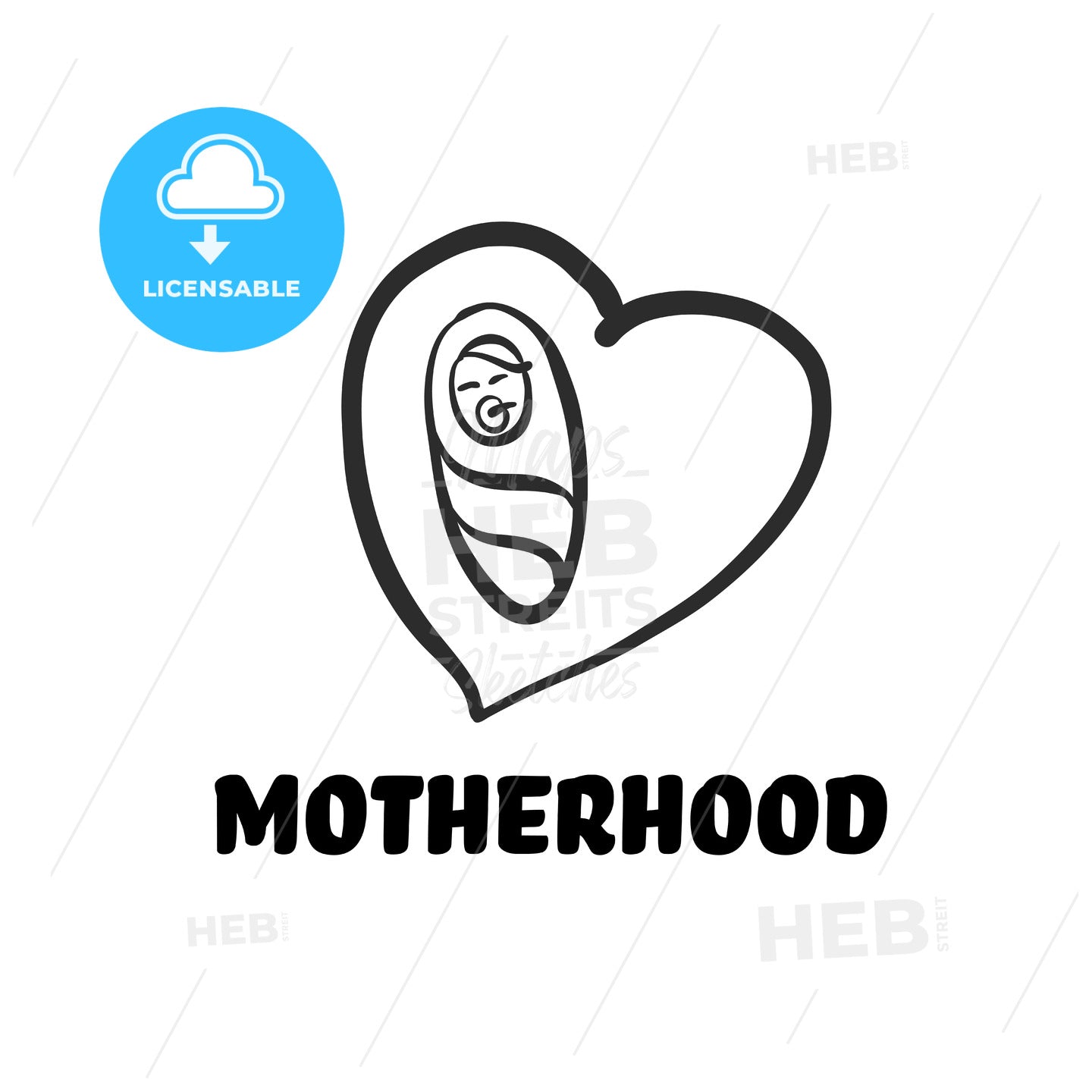 Motherhood icon – instant download