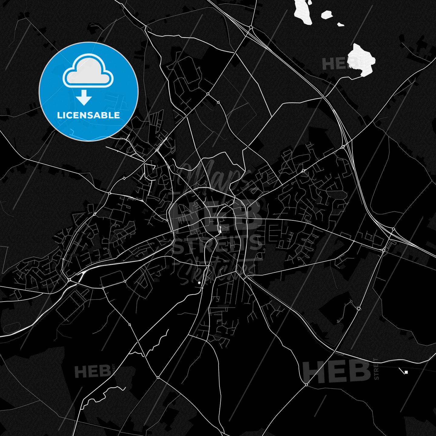 Mullingar, Ireland PDF map