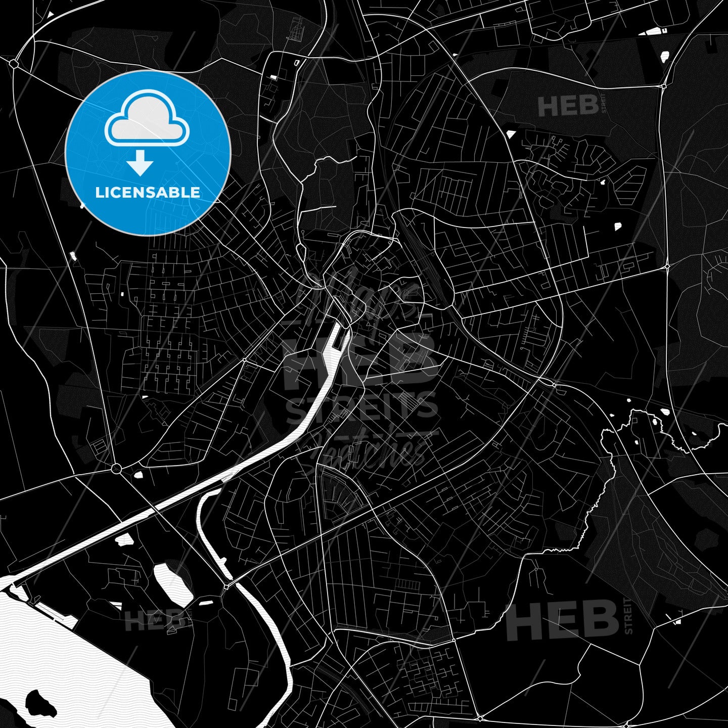 Næstved, Denmark PDF map