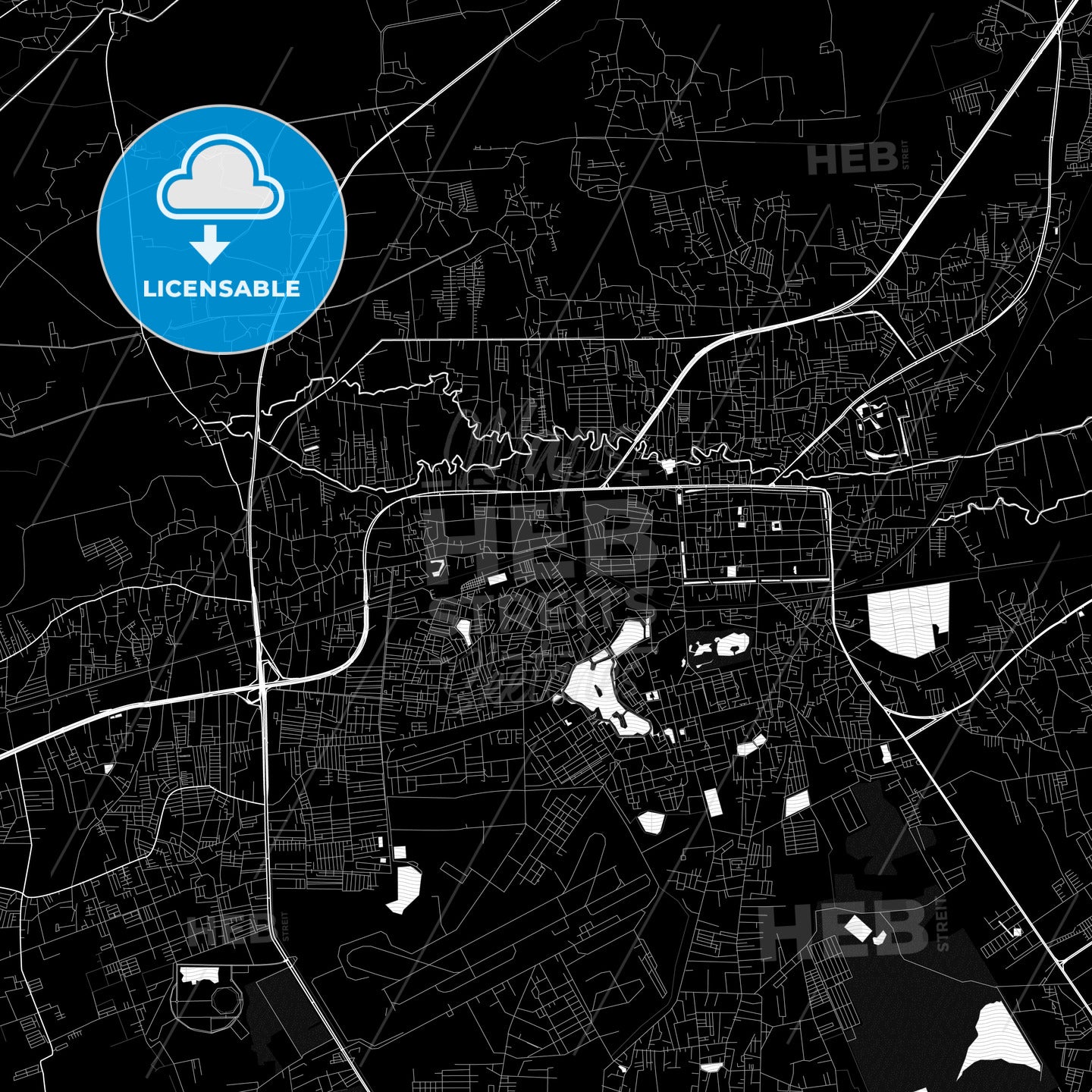 Nakhon Ratchasima, Thailand PDF map