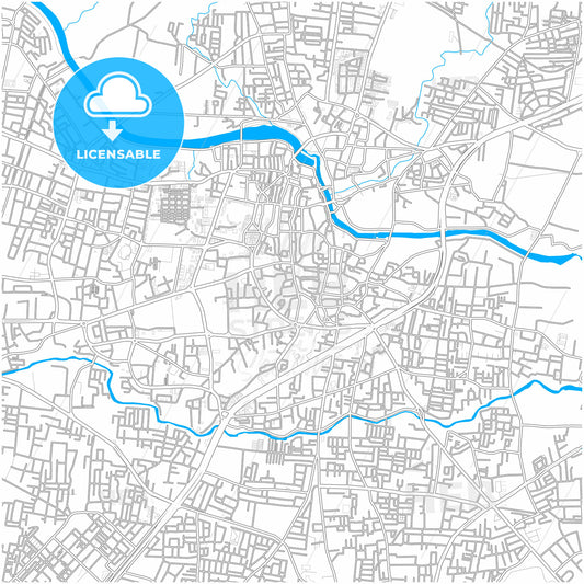 Nashik, Maharashtra, India, city map with high quality roads.