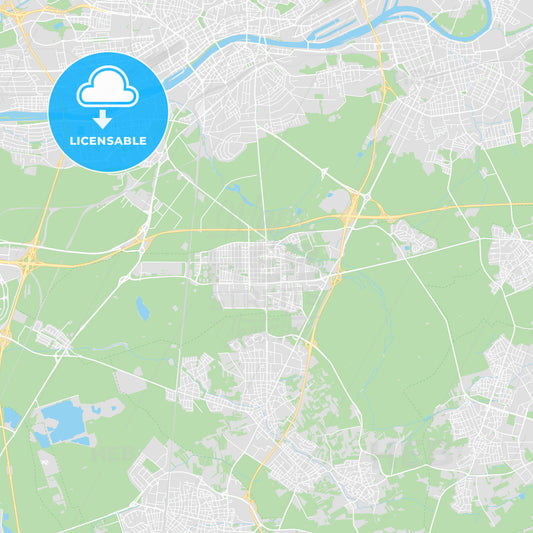 Neu-Isenburg, Germany printable street map