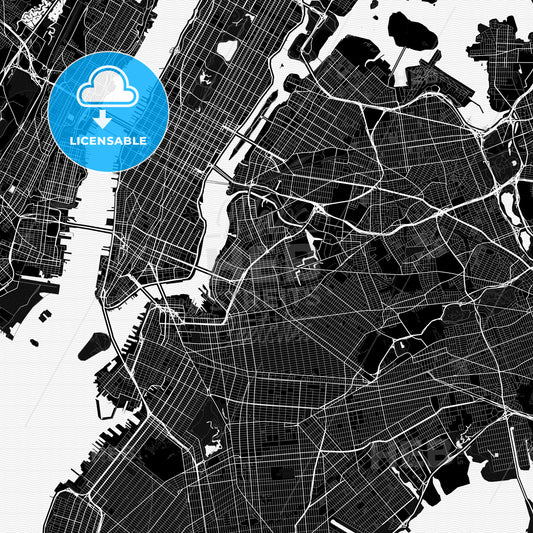 New York City, New York, United States, PDF map