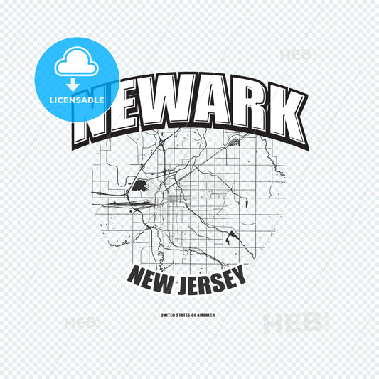 Newark, New Jersey, logo artwork – instant download