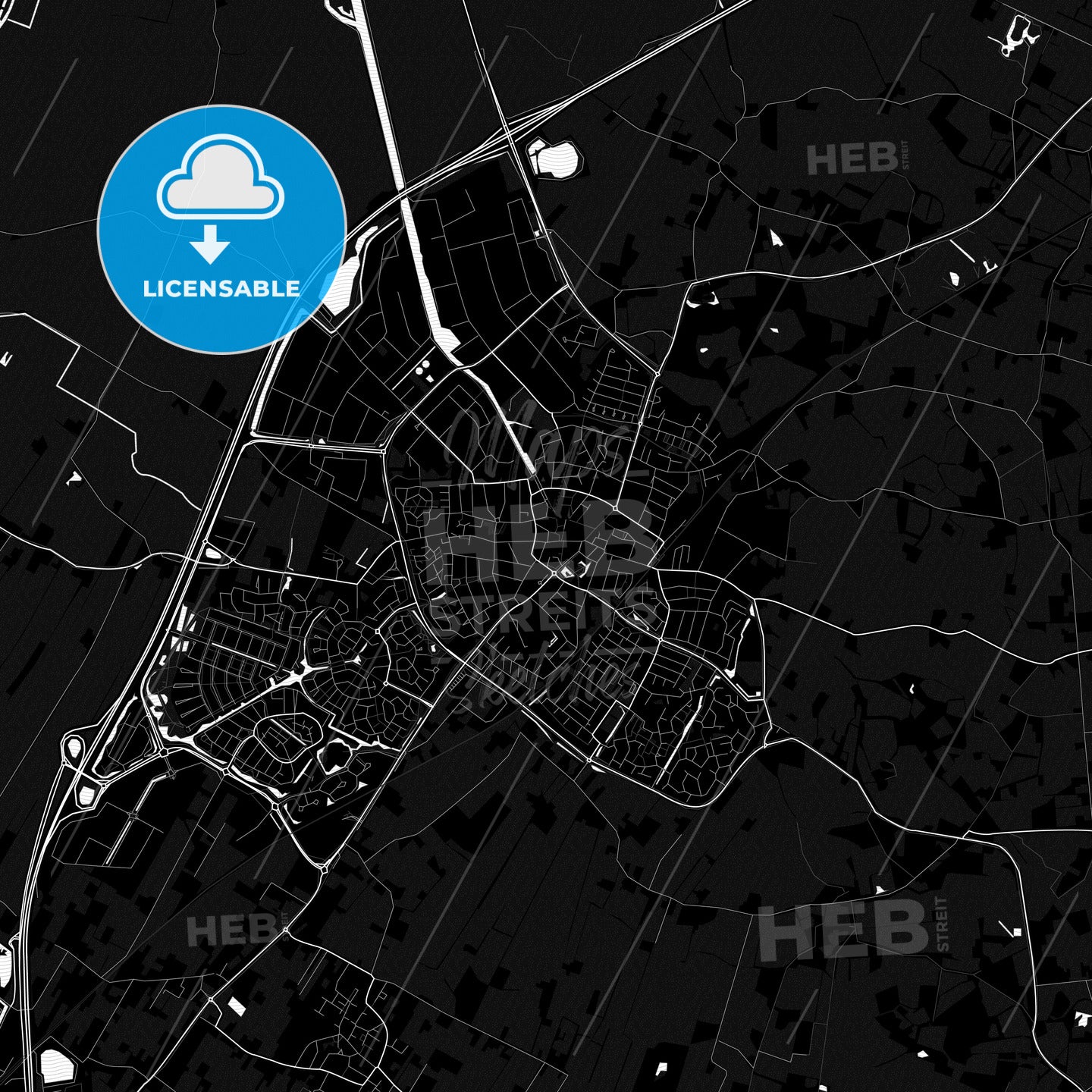 Nijkerk, Netherlands PDF map