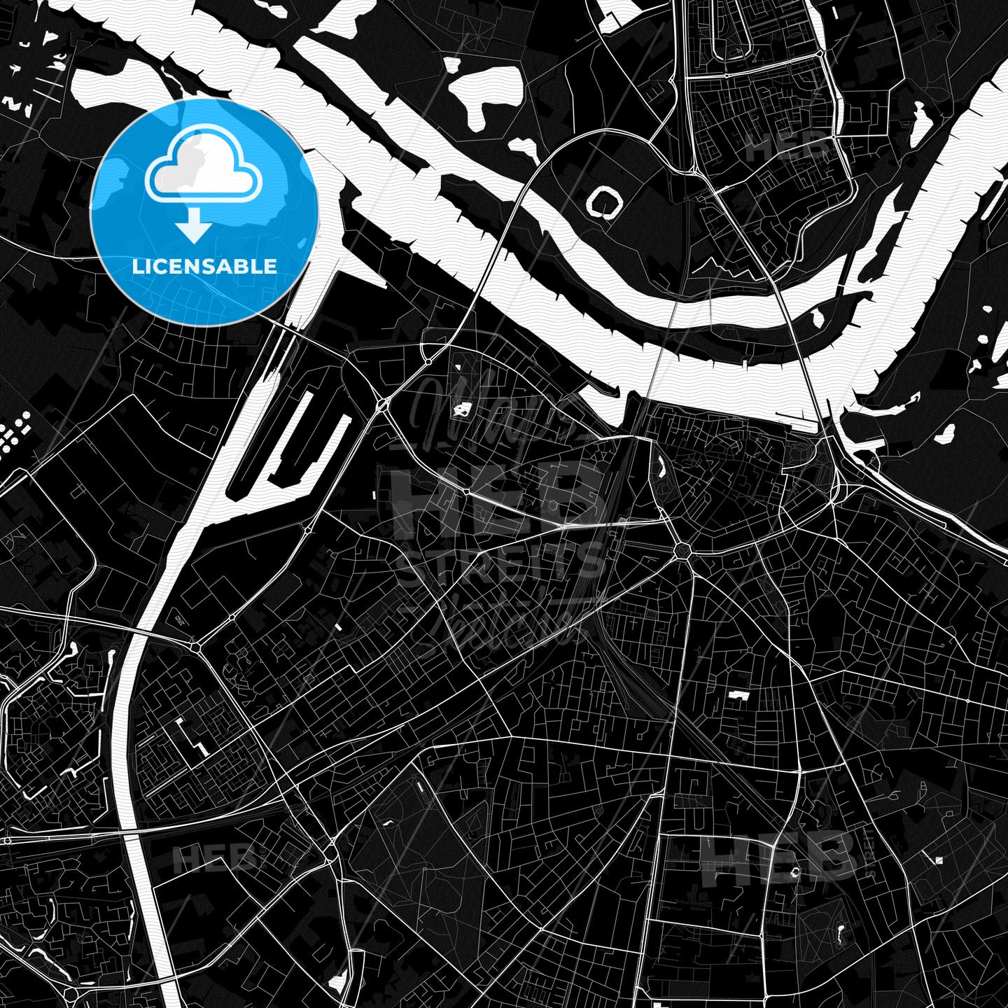 Nijmegen, Netherlands PDF map