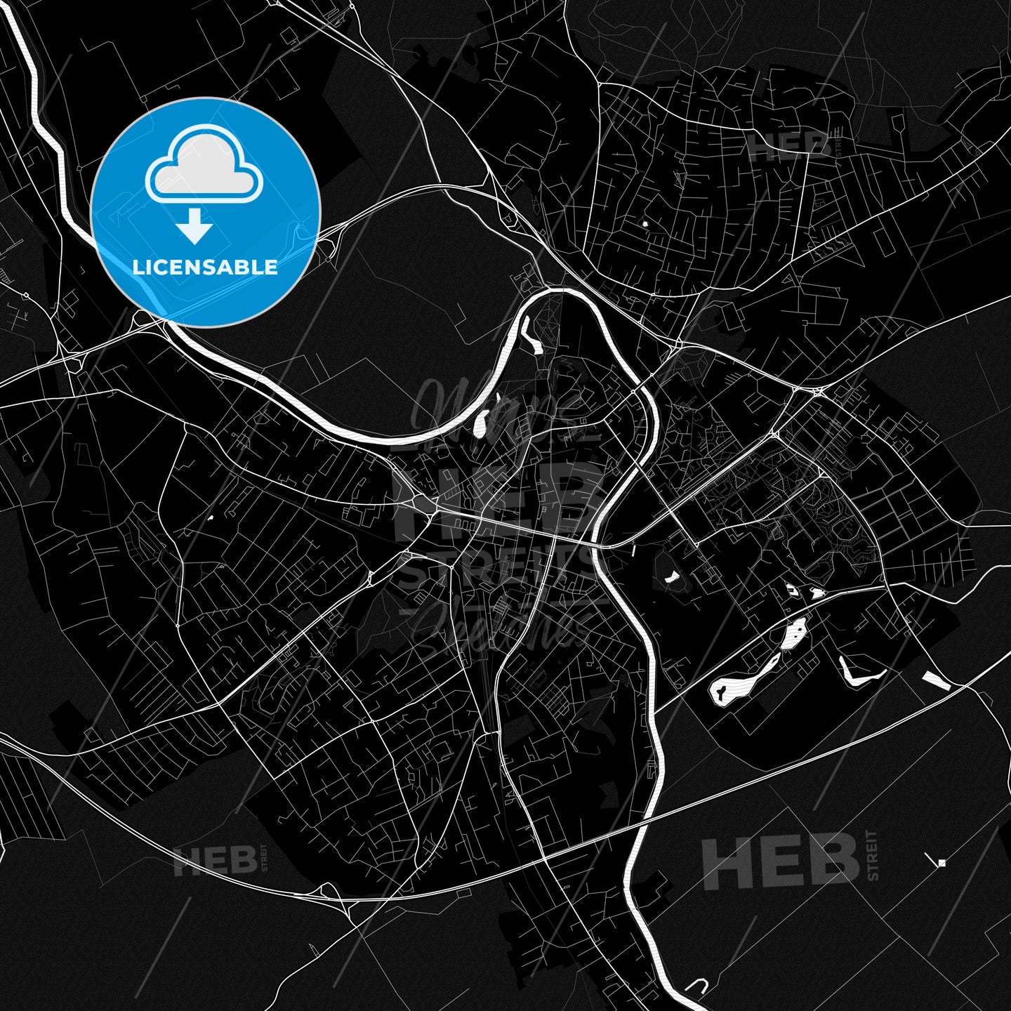 Nitra, Slovakia PDF map