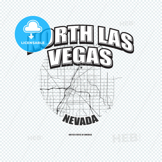 North Las Vegas, Nevada, logo artwork – instant download