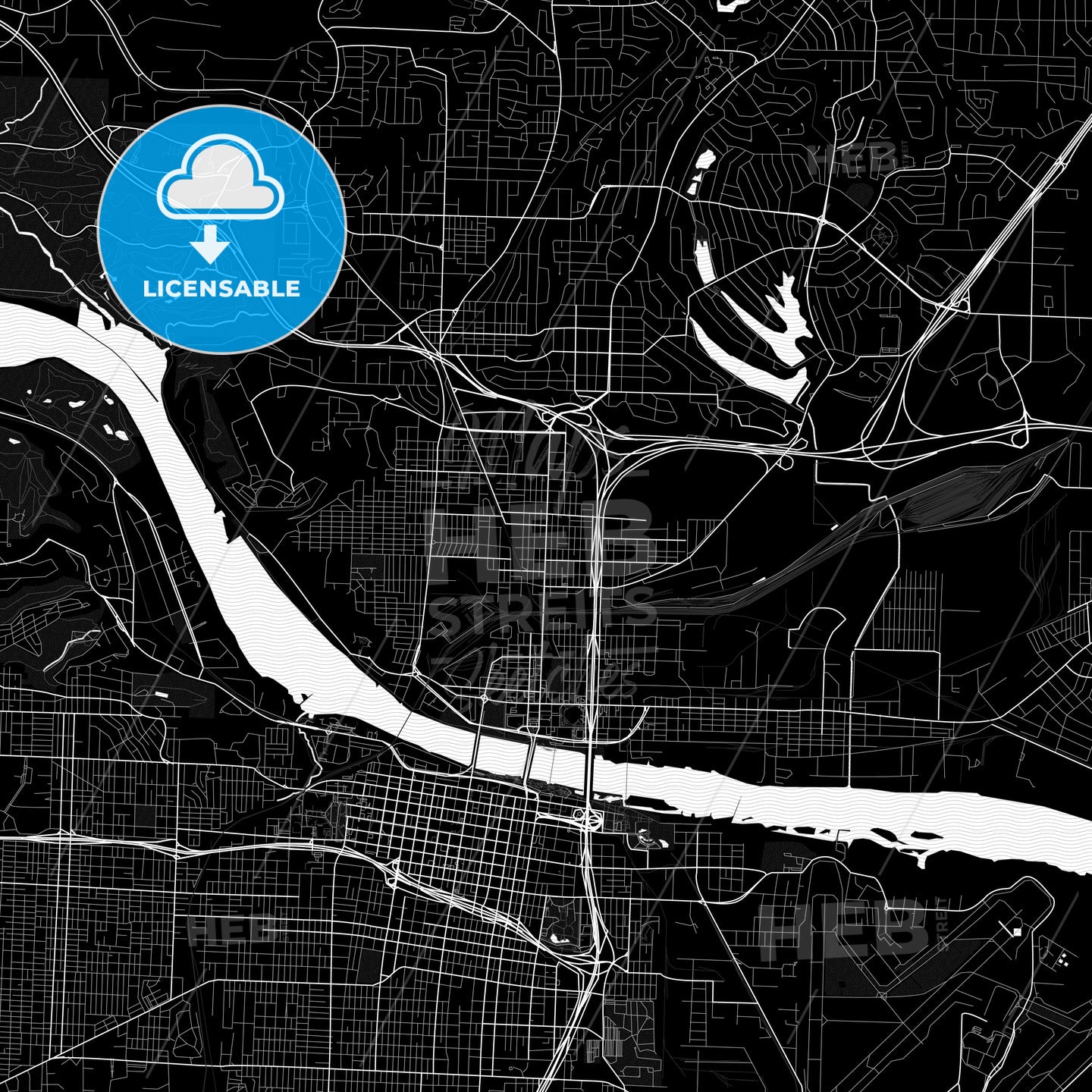 North Little Rock, Arkansas, United States, PDF map