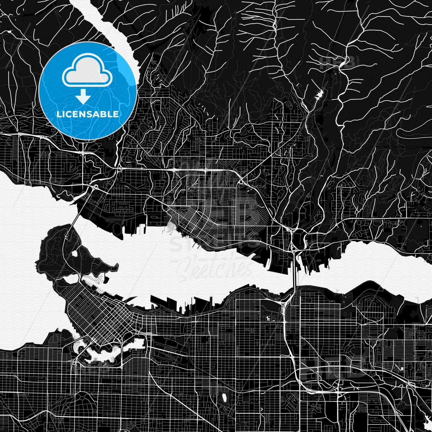 North Vancouver, Canada PDF map