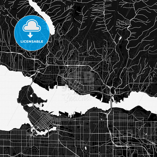 North Vancouver, Canada PDF map