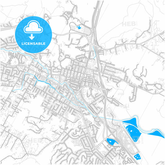 Novato, California, United States, city map with high quality roads.