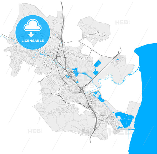 Novato, California, United States, high quality vector map