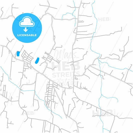 Novo Hamburgo, Brazil, city map with high quality roads.