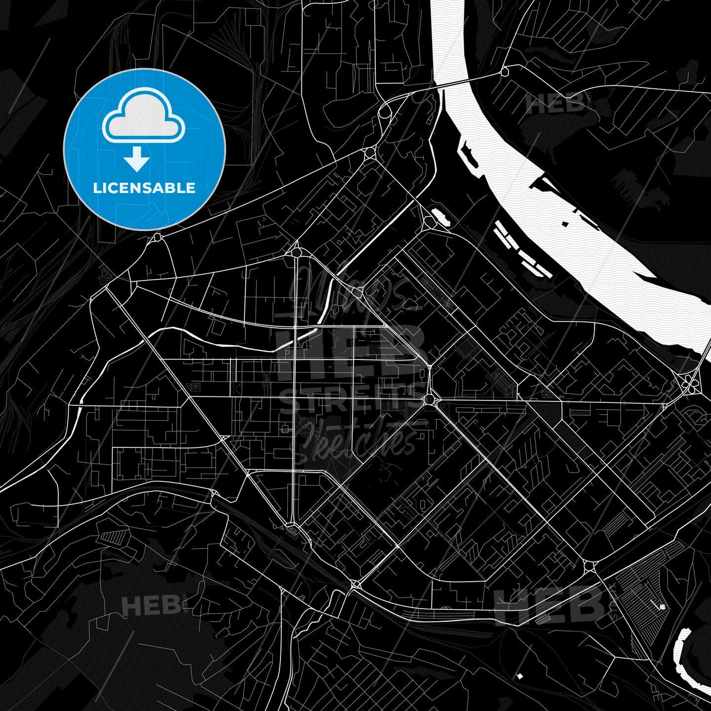 Novokuznetsk, Russia PDF map